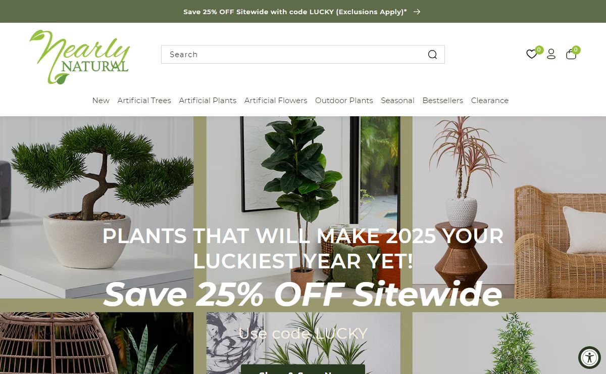 Silk and Artificial Flowers, Fake Plants, and Trees | Nearly Natural