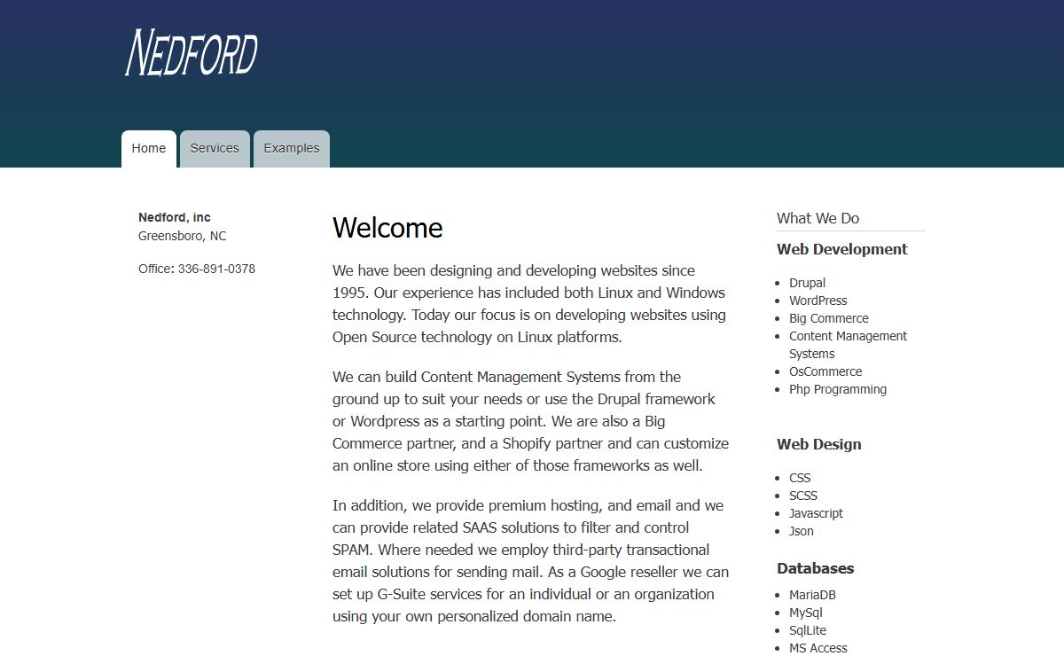 Welcome | Nedford, inc.