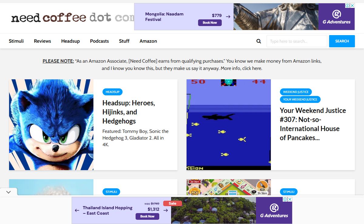 Needcoffee.com – The Official Website of the Sleep Deprivation Institute