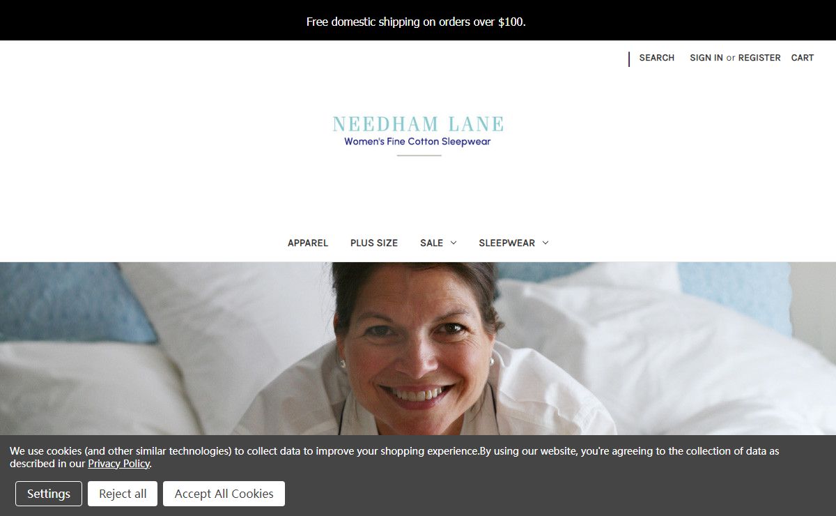 Softest Cotton Pajamas & Night Gowns | Needham Lane