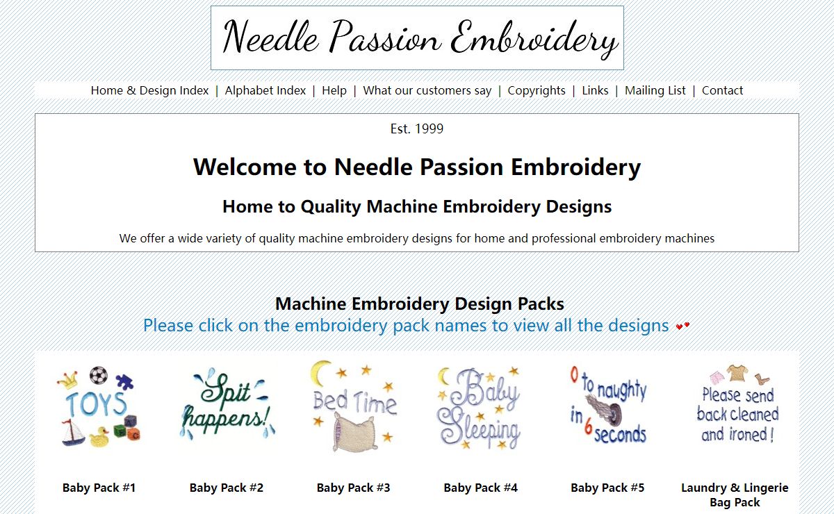 Quality Machine Embroidery at Designs Needle Passion Embroidery