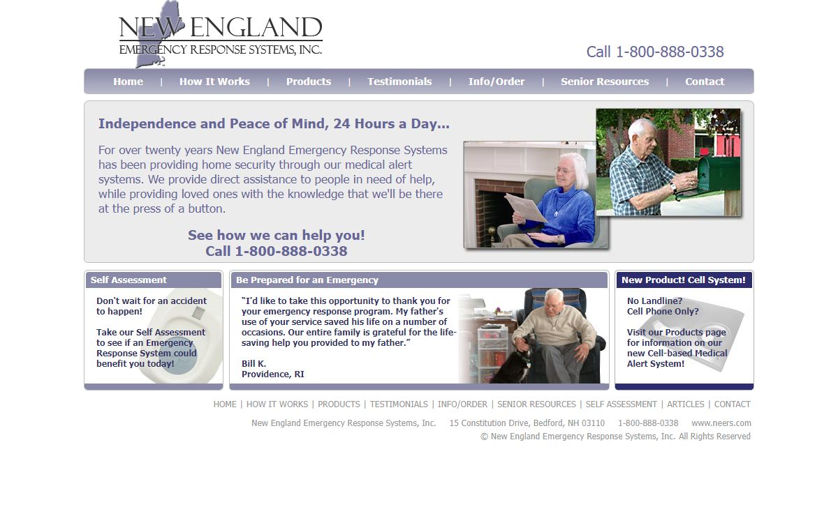 Medical Alert / Personal Emergency Response Systems - New England Emergency Response Systems, Inc.