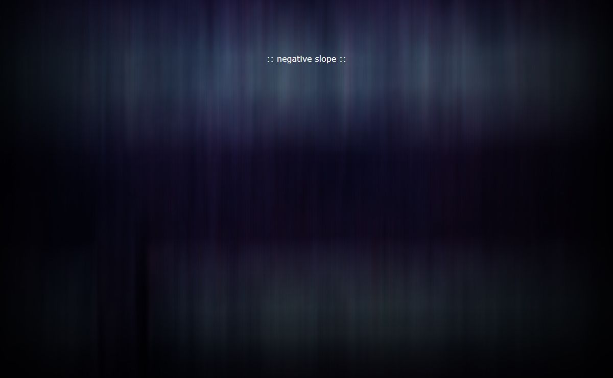 negative slope