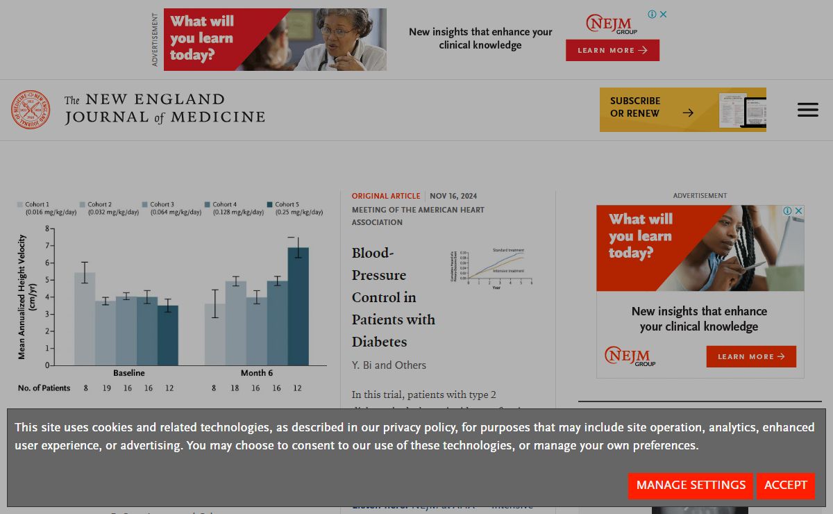 The New England Journal of Medicine | Research & Review Articles on Disease & Clinical Practice