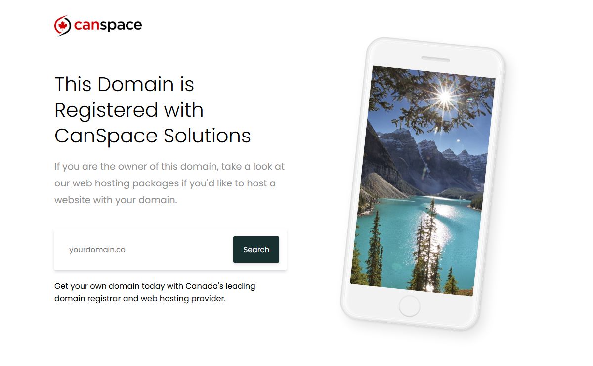 Domain Registered with CanSpace