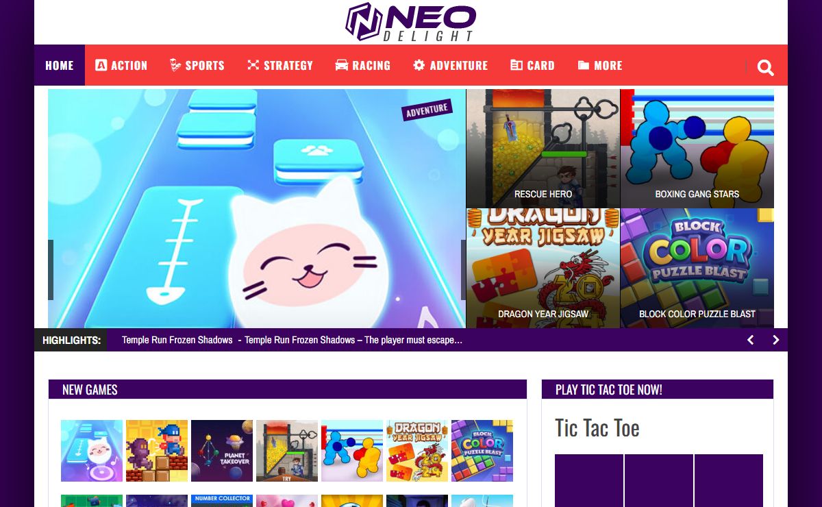 NeoDelight – Serious or Casual! Get Gaming!