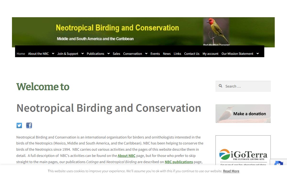 Neotropical Birding and Conservation – Conserving the birds of the Middle & South America and the the Caribbean