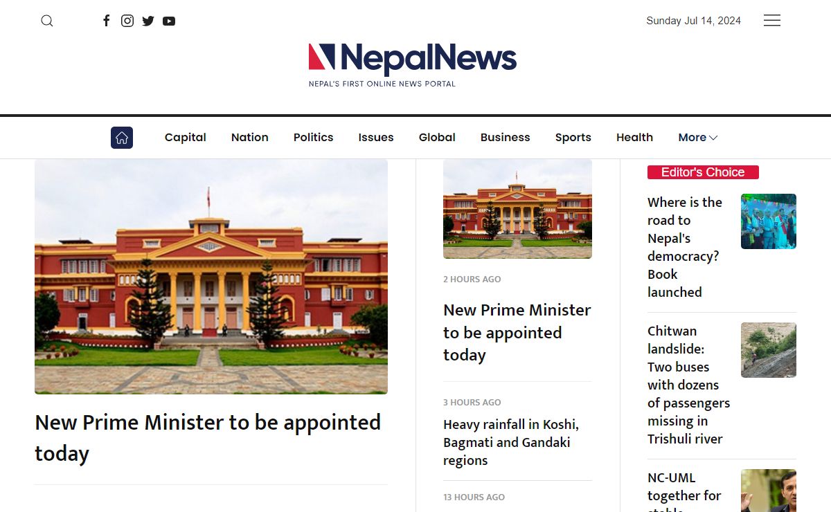 Nepalnews : Nepal's first online news portal | Nepalnews