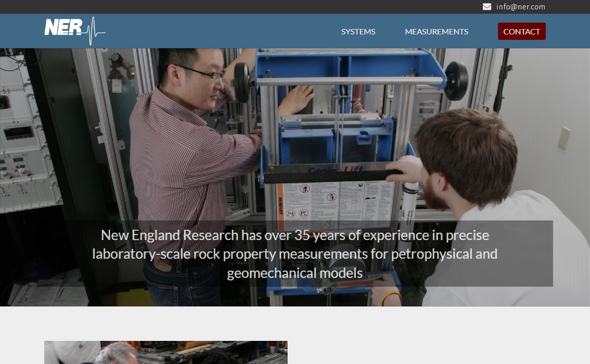 New England Research | Precision Rock Property Measurement for Petrophysical & Geomechanical Models