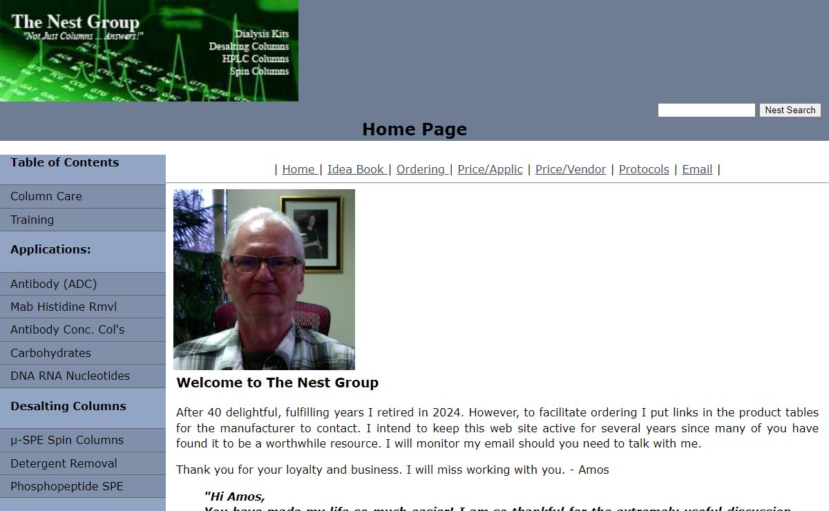 The Nest Group, Inc., Home Page