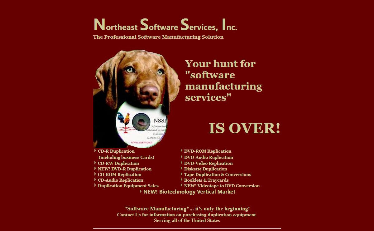 CD Duplication Services by Northeast Software Services, Inc.