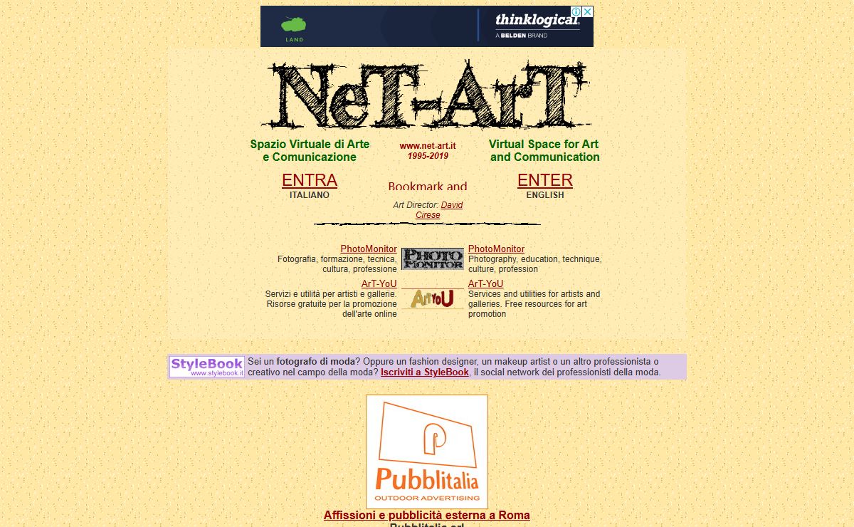 NeT-ArT: Portale d'arte internazionale - International art resource