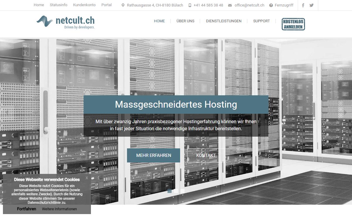 netcult.ch - Hosting- & Cloudplatform - driven by developers.