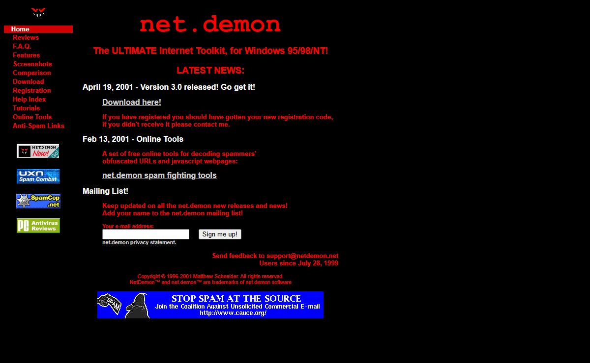 net.demon software