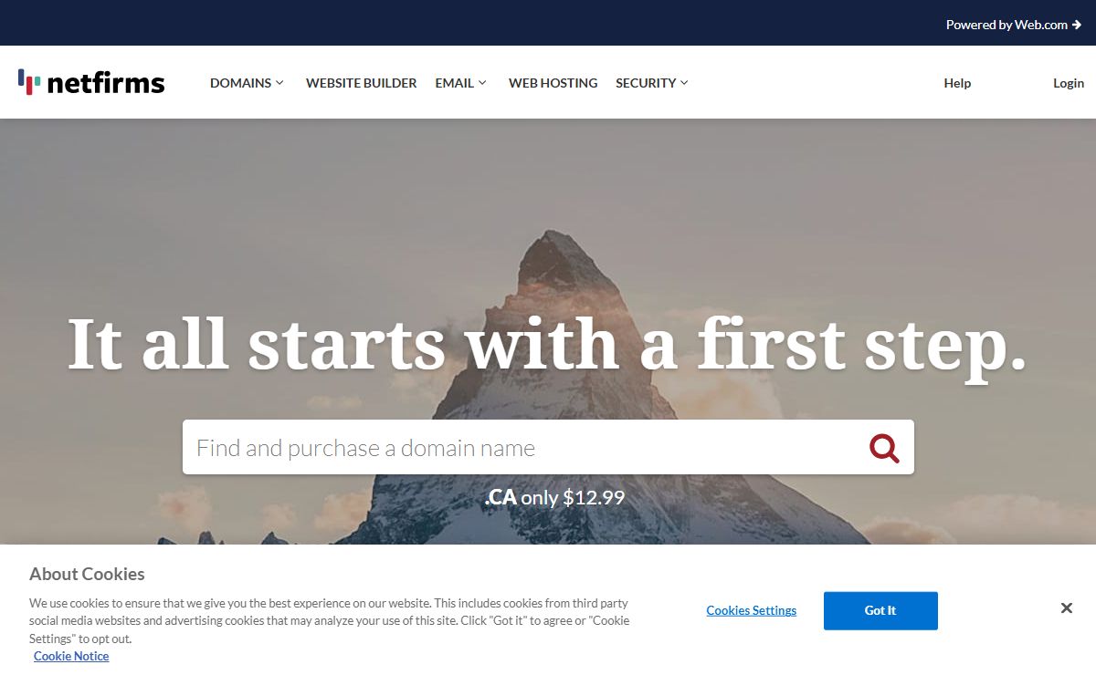 Web Hosting, Domain Name Registration - Netfirms.com