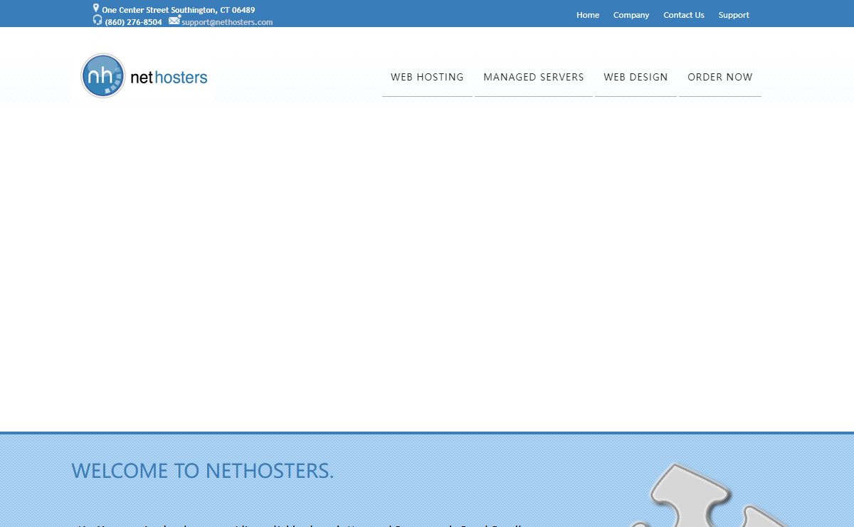 Managed Server hosting from NetHosters, LLC | Home