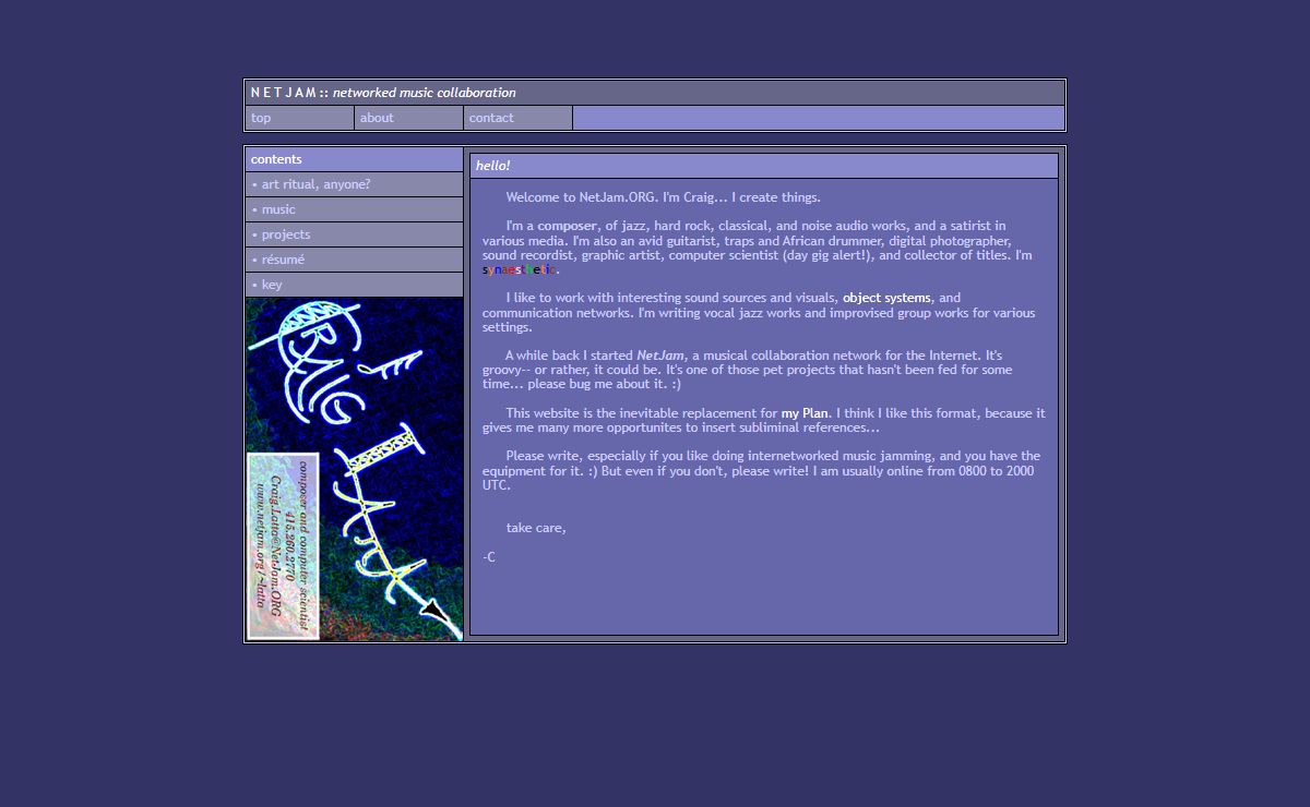 NetJam.ORG - networked music collaboration