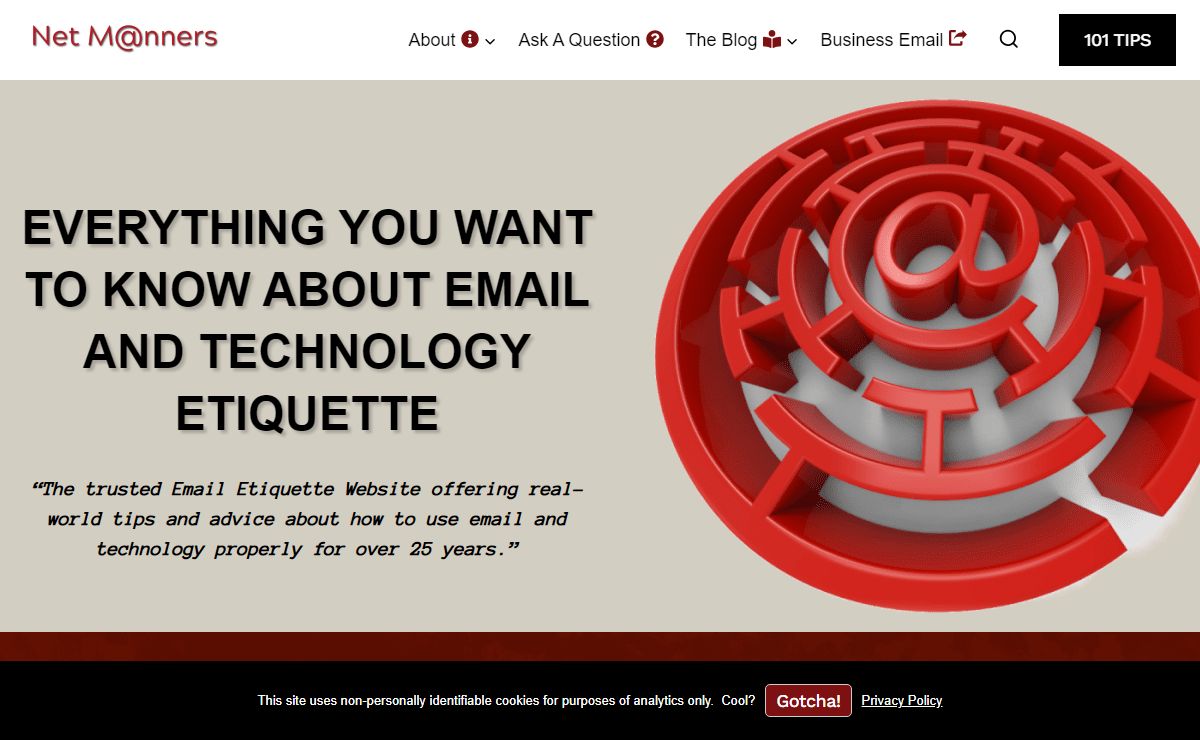 The Email Etiquette Website - Net M@nners