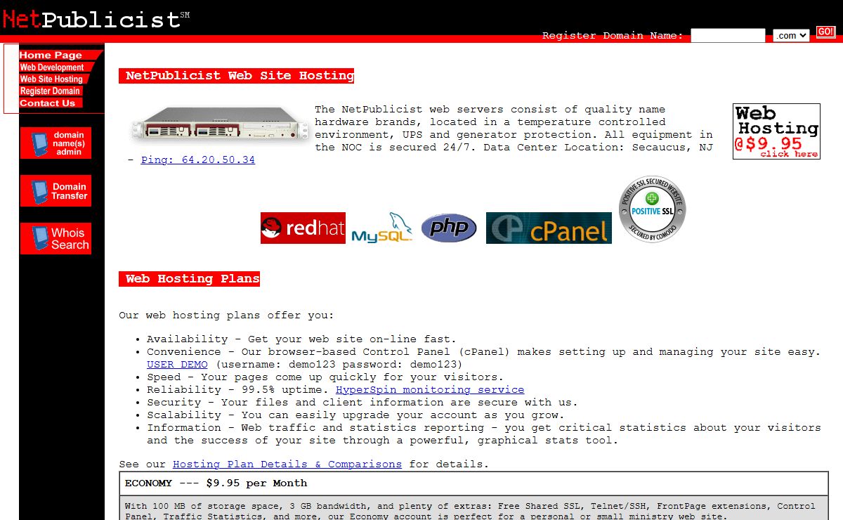 NetPublicist Web Site Hosting