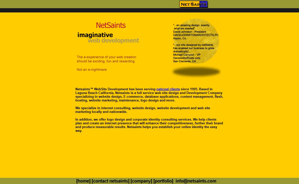 netSaints - Internet Website Developers