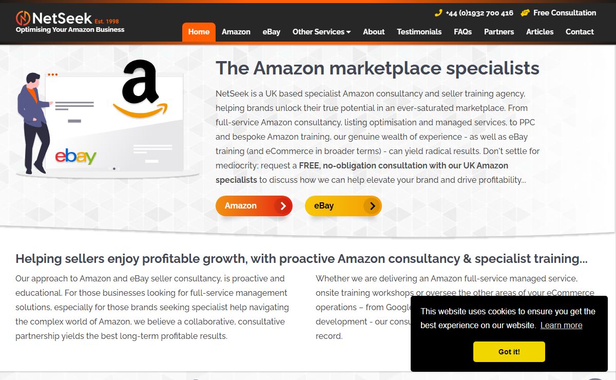 NetSeek - UK Amazon Specialist Consultancy, Training & Management Agency | London & Surrey based Amazon Consultant Services