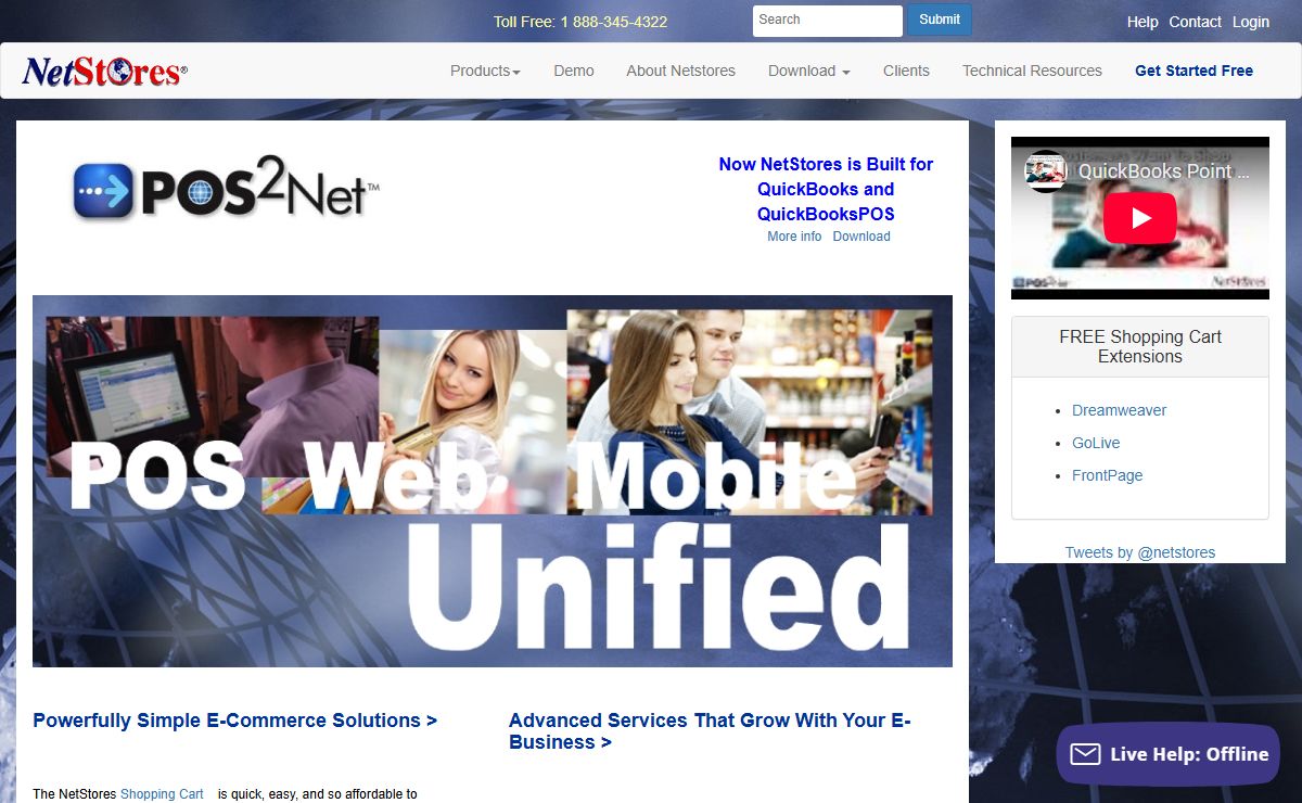 Quickbooks E-Commerce Software QuickBooks shopping cart QuickBooks Point of SaleeShopping Cart Dreamweaver Shopping Cart GoLive Shopping Cart Free Download of Netstores Software