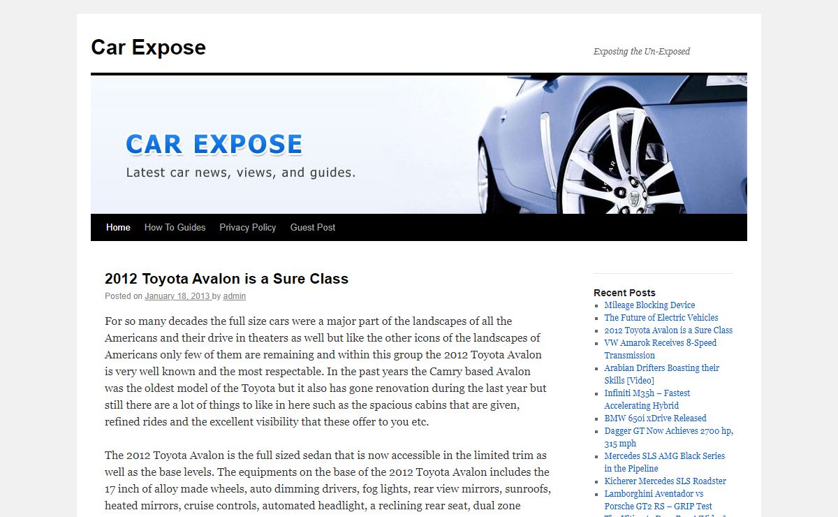 Car Expose - Latest Car News, Reviews and Guides