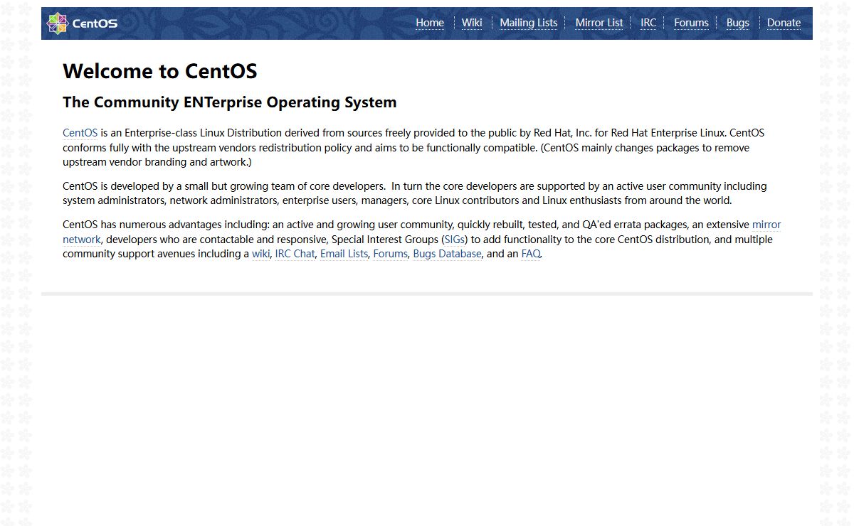 Welcome to CentOS