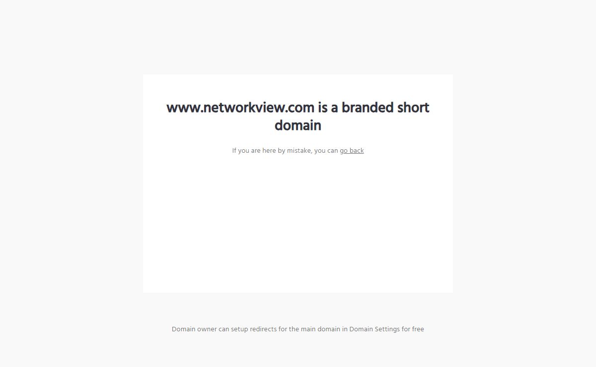 www.networkview.com is a custom short domain