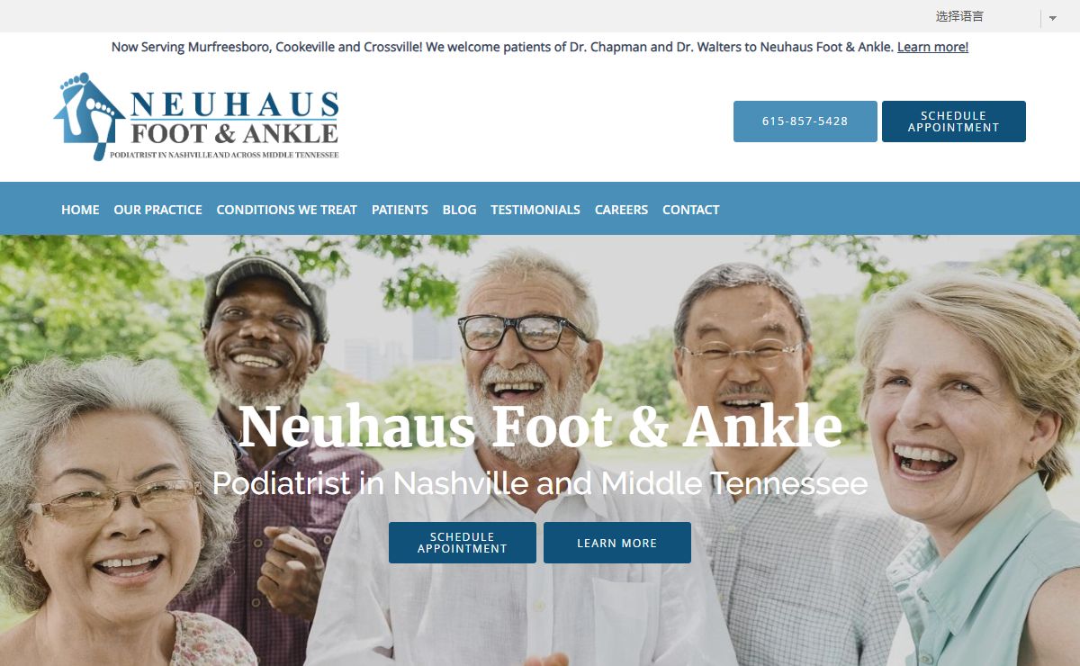 Neuhaus Foot & Ankle | ​Nashville Podiatrists Serving Middle Tennessee
