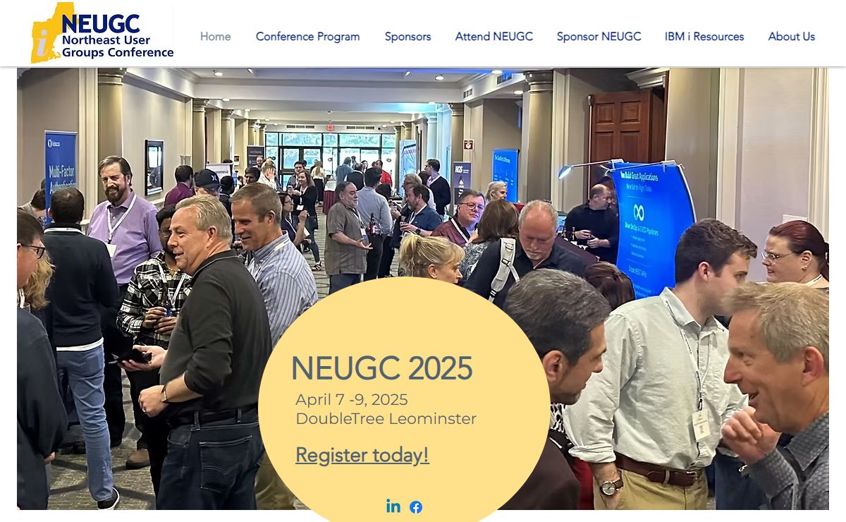 Home | Northeast IBM i User Groups Conference | Framingham MA