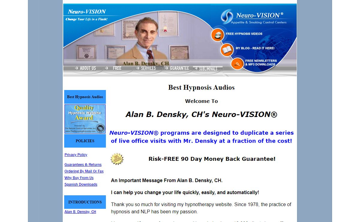 Best Hypnosis Audios | Alan B Densky's Neuro-VISION®