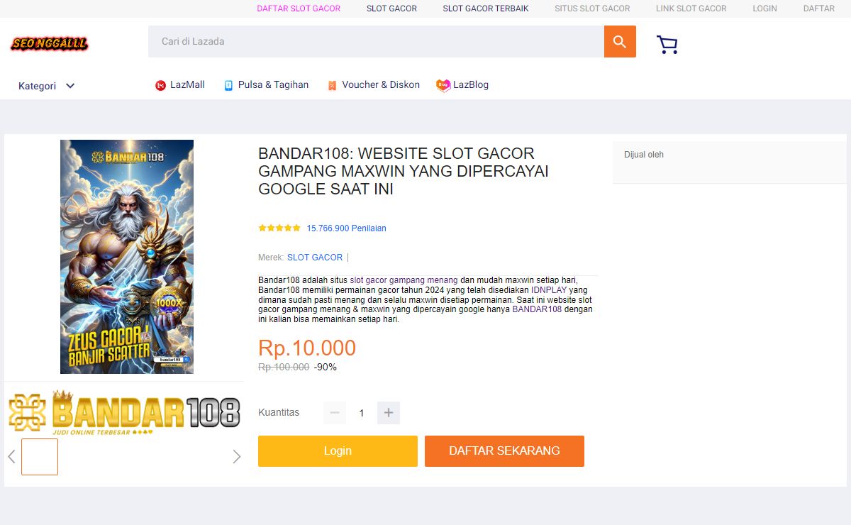 BANDAR108: WEBSITE SLOT GACOR GAMPANG MAXWIN YANG DIPERCAYAI GOOGLE SAAT INI