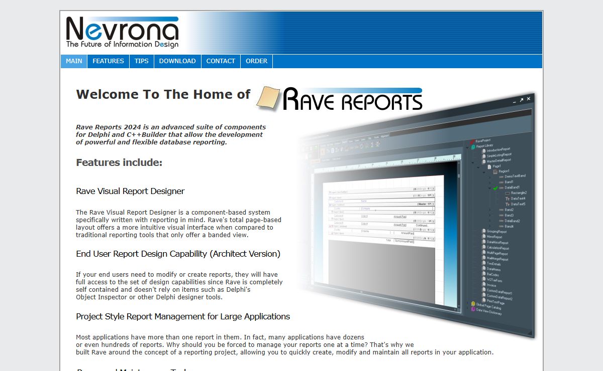 Rave Reports: Flexible and Powerful Reporting Component Suite for Delphi & C++Builder