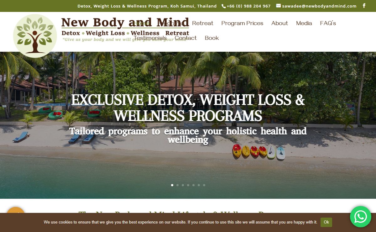 Weight Loss, Detox & Wellness Retreat | New Body & Mind | Koh Samui