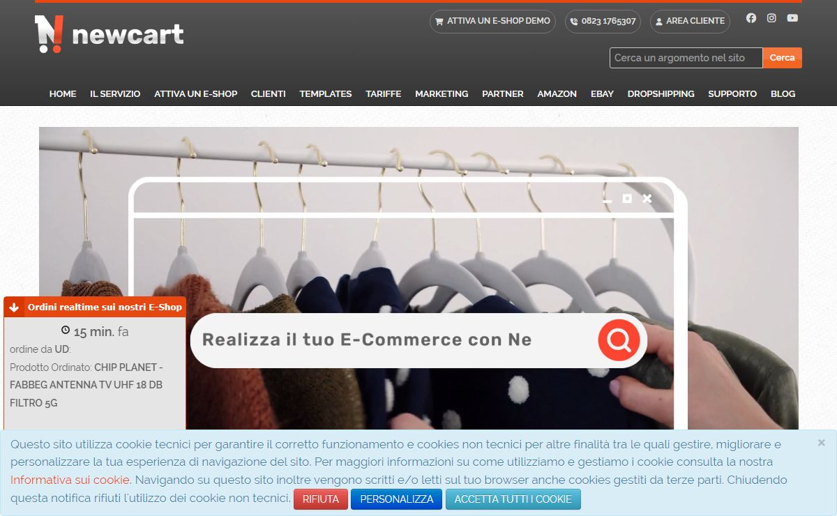 E-Commerce online professionale - Newcart.it