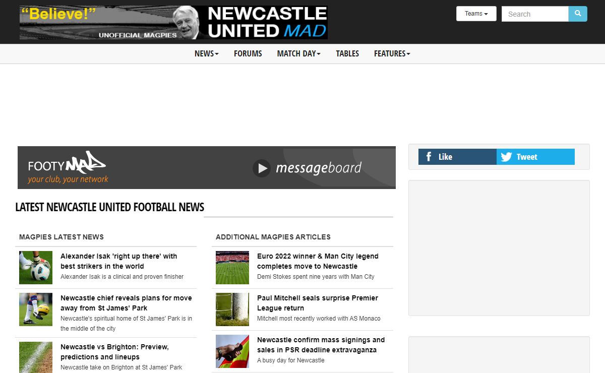 Newcastle United News - Newcastle United Mad