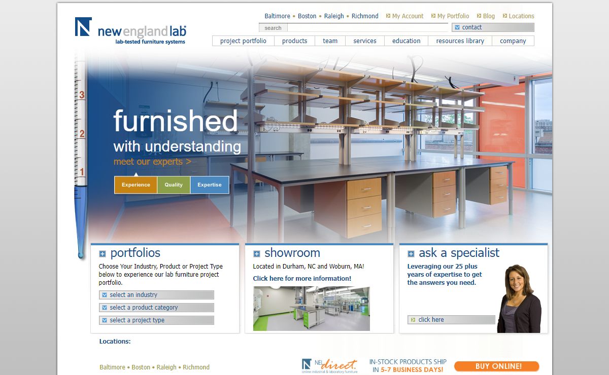 New England Lab | lab-tested furniture systems and fume hoods