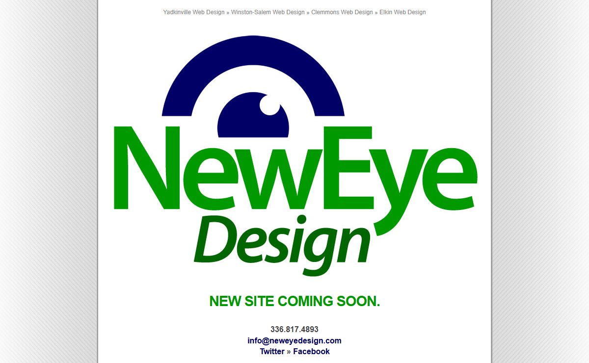Yadkinville, Winston-Salem, Clemmons, Elkin Web Design & Graphic Design » New Eye Design