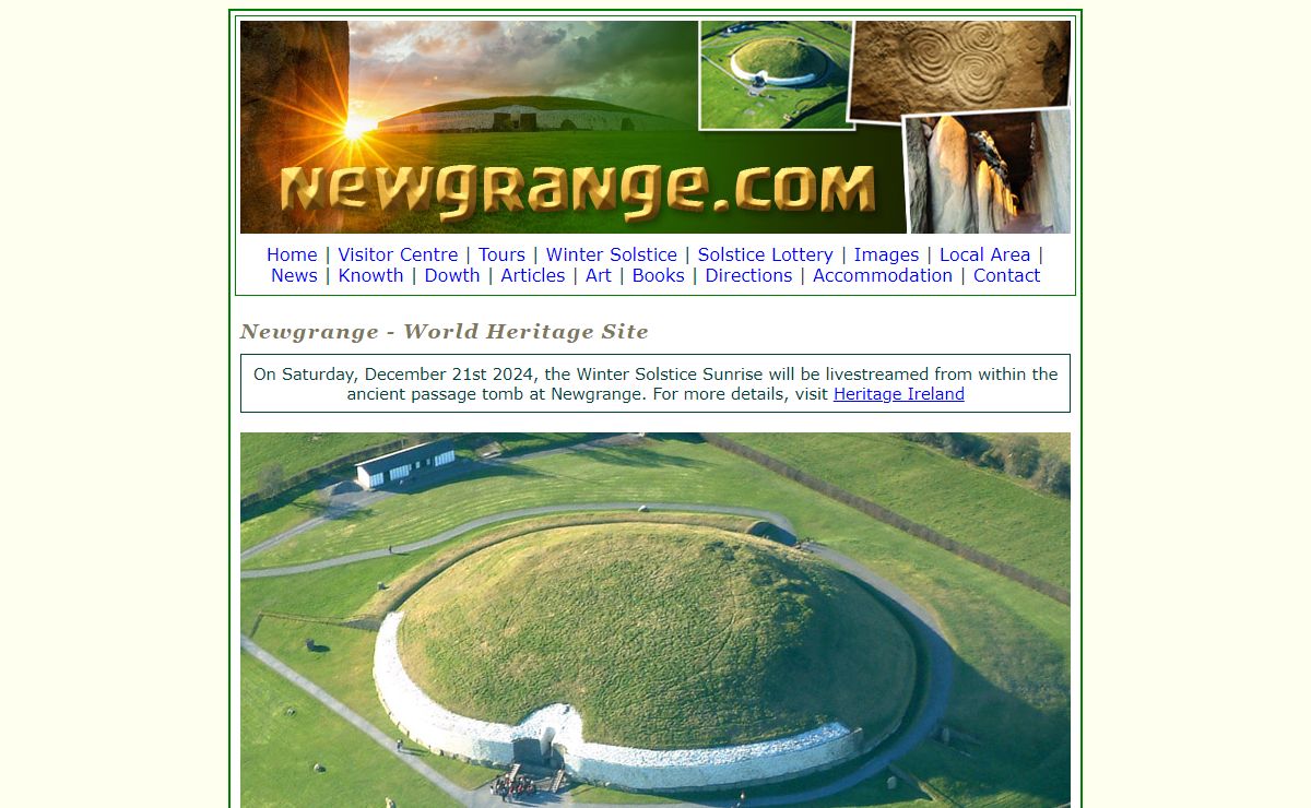 Newgrange World Heritage Site : Boyne Valley, Ireland