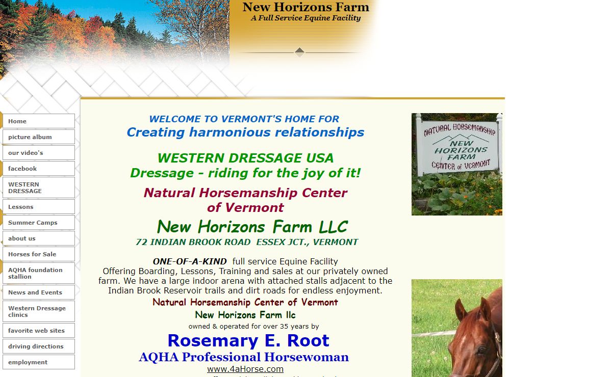 New Horizons Horse Farm - Essex, Vermont