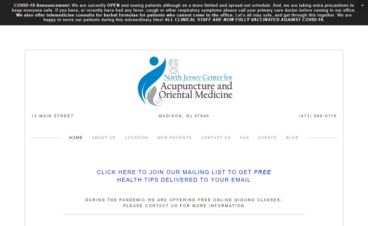North Jersey Center for Acupuncture and Oriental Medicine