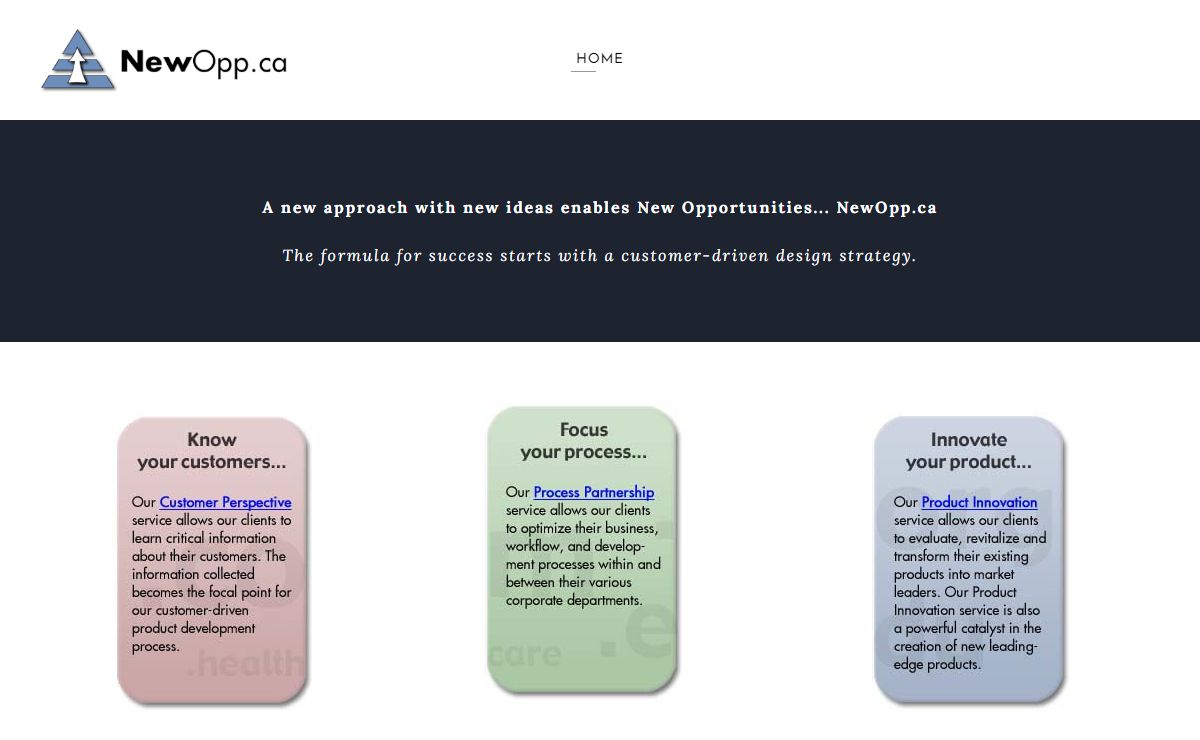 NewOpp.ca Inc., 2001-2024 - Home