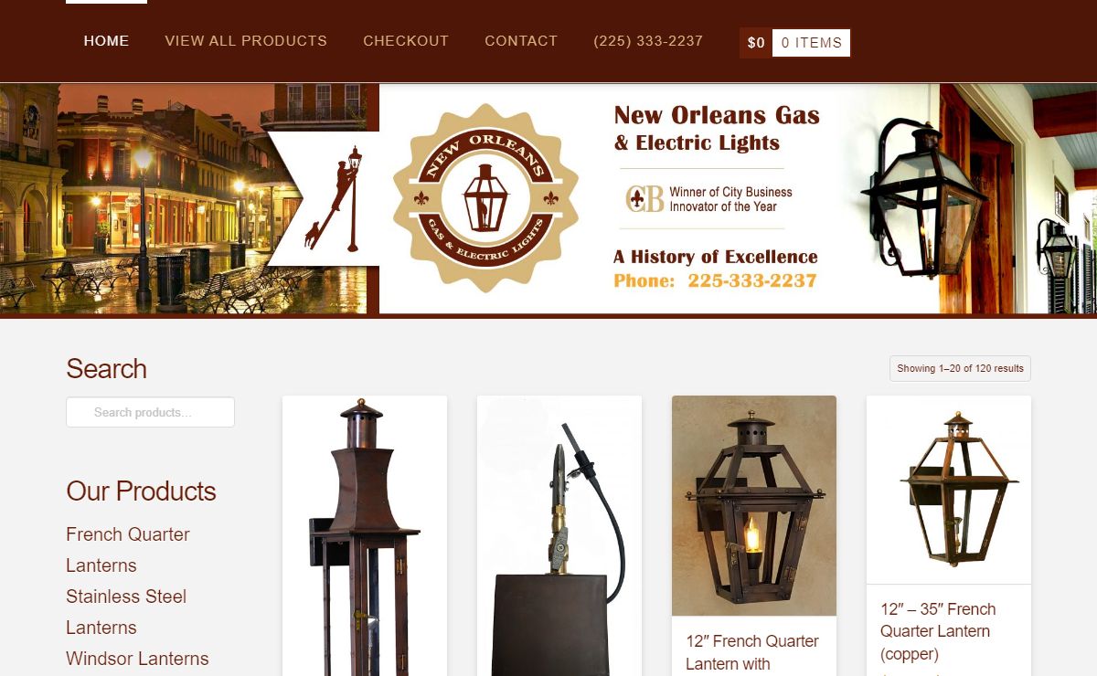 New Orleans Gas Lights | Gas and Electric Lights