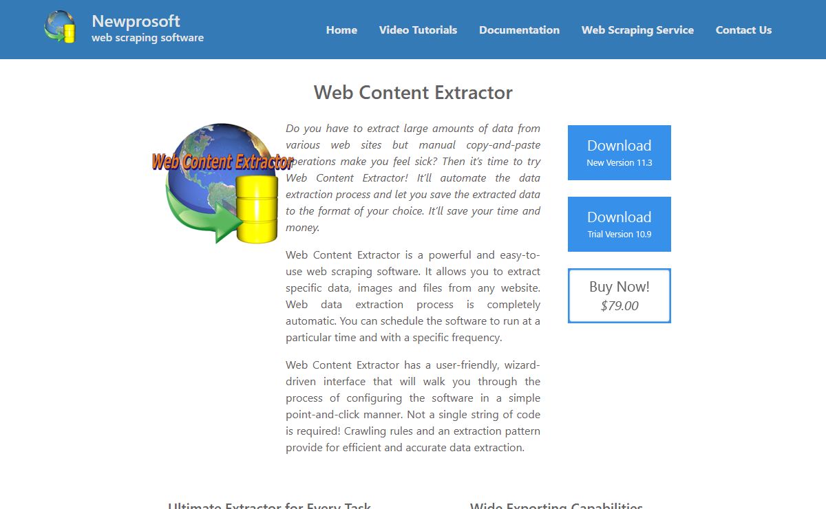 Web Content Extractor | Web Scraper | Web Scraping Software