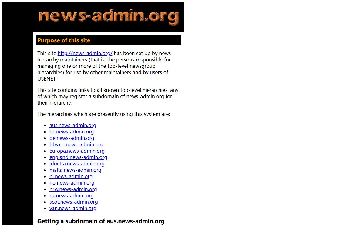 USENET News Administration