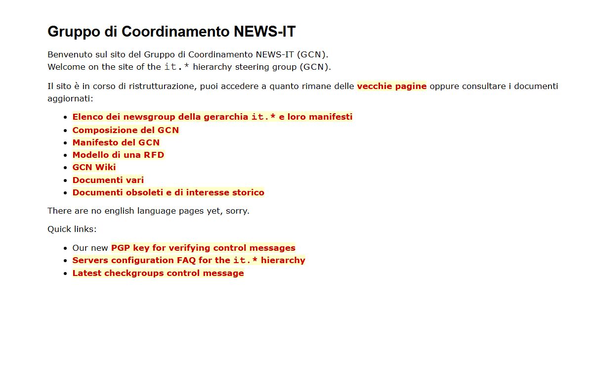 Gruppo di Coordinamento NEWS-IT