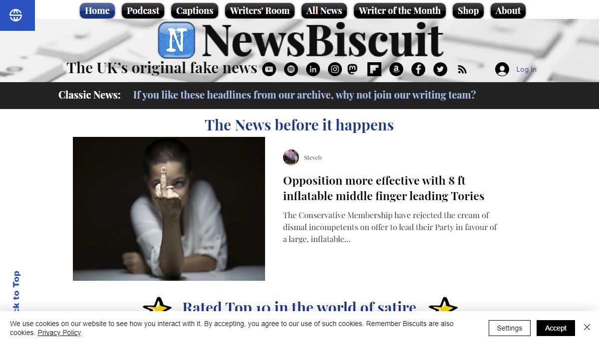 NewsBiscuit Home