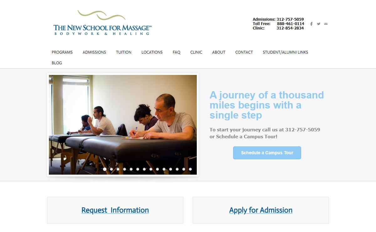 New School for Massage - Chicago and Tinley Park - Massage Training Schools in Chicago | New School for Massage