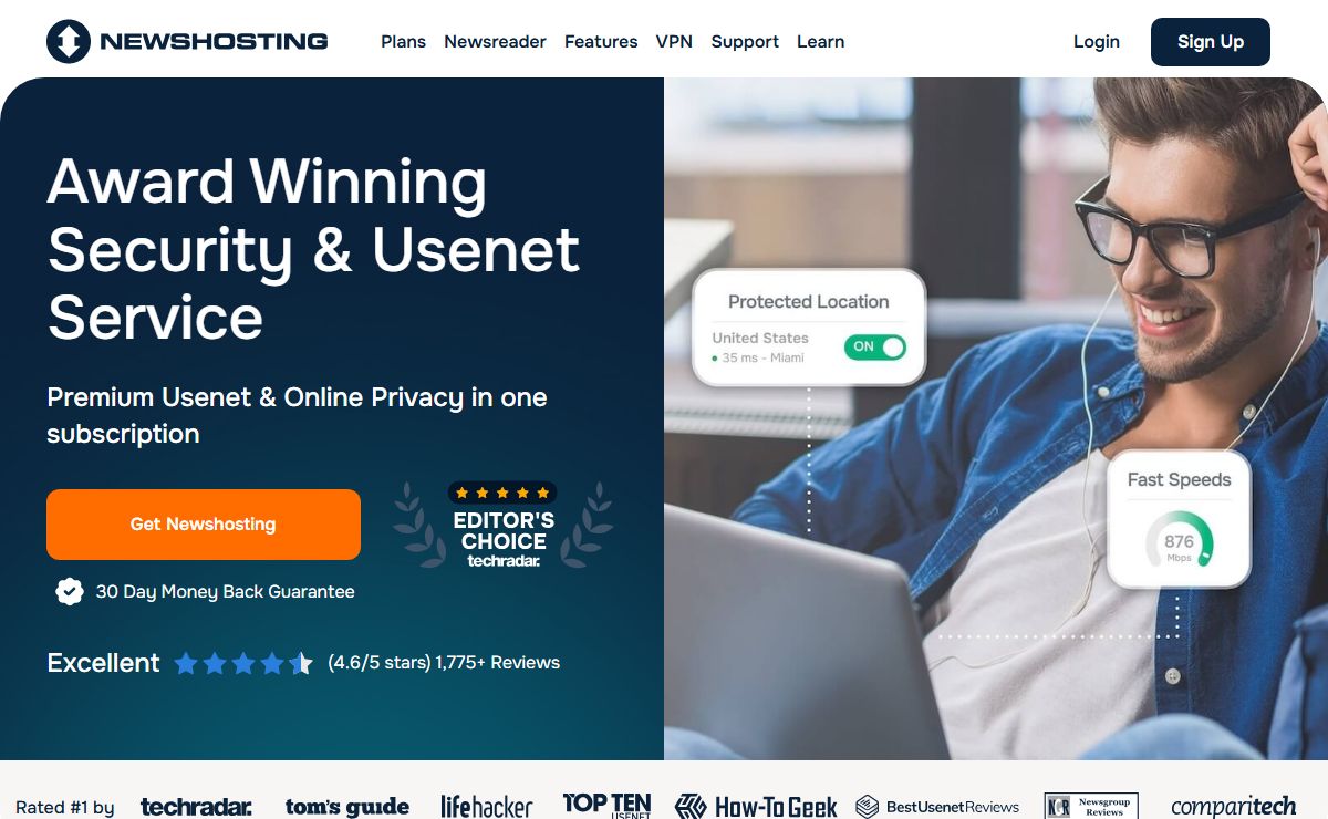 Secure Usenet Access with SSL, VPN & More - Newshosting